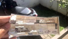 Bukti pelunasan PKB sepeda motor. Pemilik wajib membawa lembar asli STNK saat mengurus program pemutihan di Samsat.(poto: istimewa).